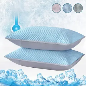 Summer Cool Pillowcase Pure Color Ice Bean Pillowcase Cooling Air Conditioner Cover Washable (no Pillow) 48x74cm
