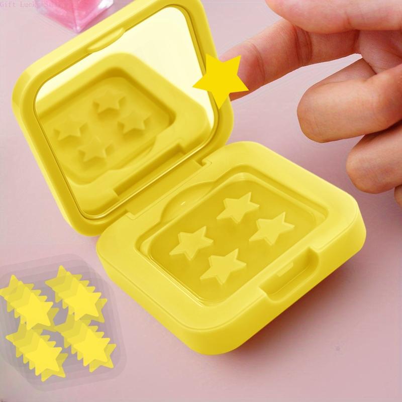 Mirror Box Acne Patches, Convenient Carry Star Design, Four Colors, 60 Pieces, Effective Spot Treatment, Skin Care Essentials, Blemish Patches
