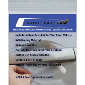 Self-Healing Clear Paint Protection Door Cups—Vehicle Specific