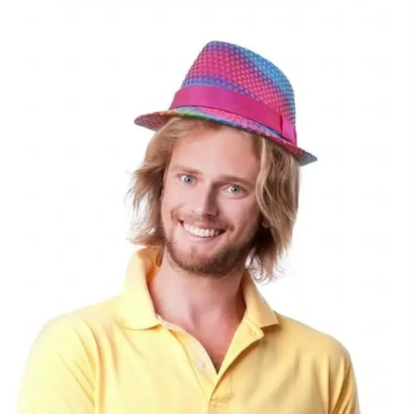 212 MAIN Pet Sun Bucket Hat - Casual, Rainbow Sequin Accessory for Dogs and Cats