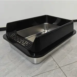 The litter box has high and thickened sides, is large in size, easy to clean, suitable for multi-cat families, and is an essential item for Halloween pet parties.
