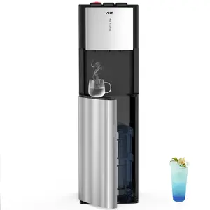 IKT Self-Cleaning Water Cooler Dispenser Bottom Load for 3-5 Gallon Bottle with Child Safety Lock LED Display Stainless Steel