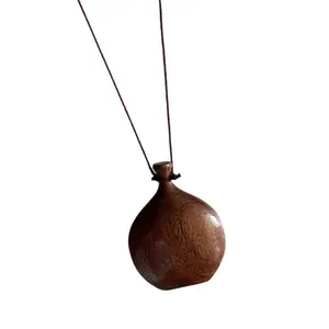 Wood Liquor Vessel Necklace Texture for Casual Gatherings and Event