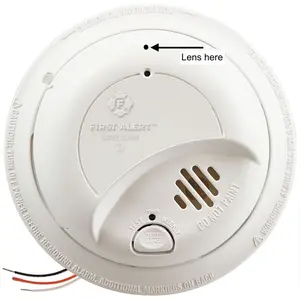 WiFi Hardwired Smoke Detector Monitor Motion Detection 4K & 1080P with Audio for Home and Office Security Parental Monitoring of Underage Children