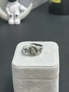 Adjustable Praying Hands Cross Ring for Men & Women – Open Size Faith Ring, Religious Jewelry Gift for Him or Her