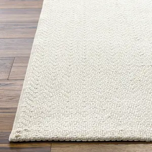 Ozzie Textured Ivory Area Rug