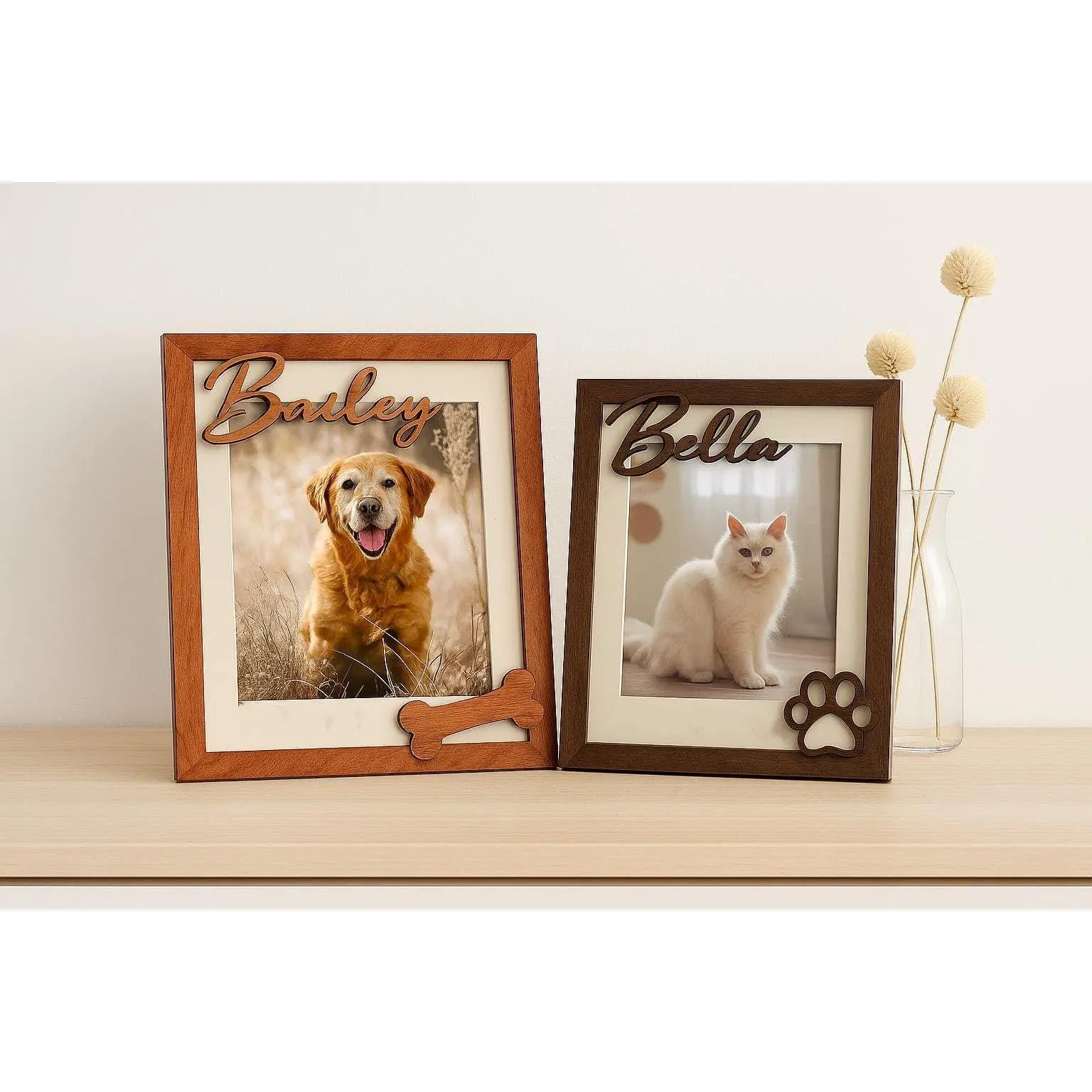 Personalize Pet Picture Frame,Dog Frame,Dog Memorial Gift,Pet Name Photo,Cat Dog Lover,Pet Memorial,Cat Memorial,Pet Portrait,New Pet Gift
