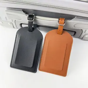 2pcs Simple Plain Passport Holder & Luggage Tag Travel Set, 1 Count Modern Fashionable Passport Holder with Luggage Tag, Travel Essentials for Men & Women, Travel Document Holder, Travel Accessories, Passport Cover, Passport Protector