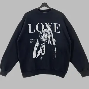 Retro LOVE Football Sweatshirt, Vintage Sports Fan Crewneck, Game Day Pullover, Football Player Graphic Shirt, Cozy Unisex Streetwear, Gameday Outfit, Crewneck TShirt, Trending Shirt