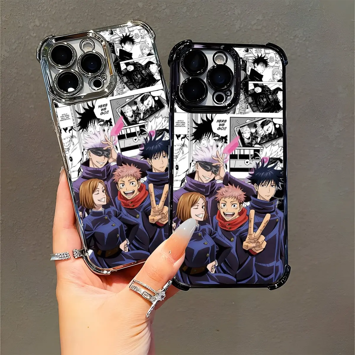 Jujutsu Kaisen Anime Protection Phone Case, Compatible with iPhone 11/12/13/14/15/16 (Pro Max-Plus), Unique Design for Anime Fans, Ideal Gift for Cosplayers, Accessories