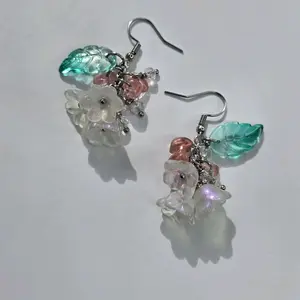 Strawberry Bloom Drop Earrings