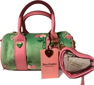 Juicy Couture Retro Cherry Crossbody Bag - Green/Pink.