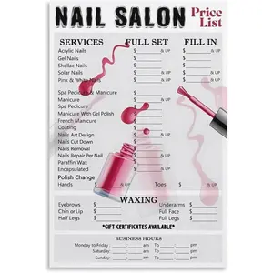 Nail Salon Beauty Salon Canvas Wall Art Prints - Wall Decor