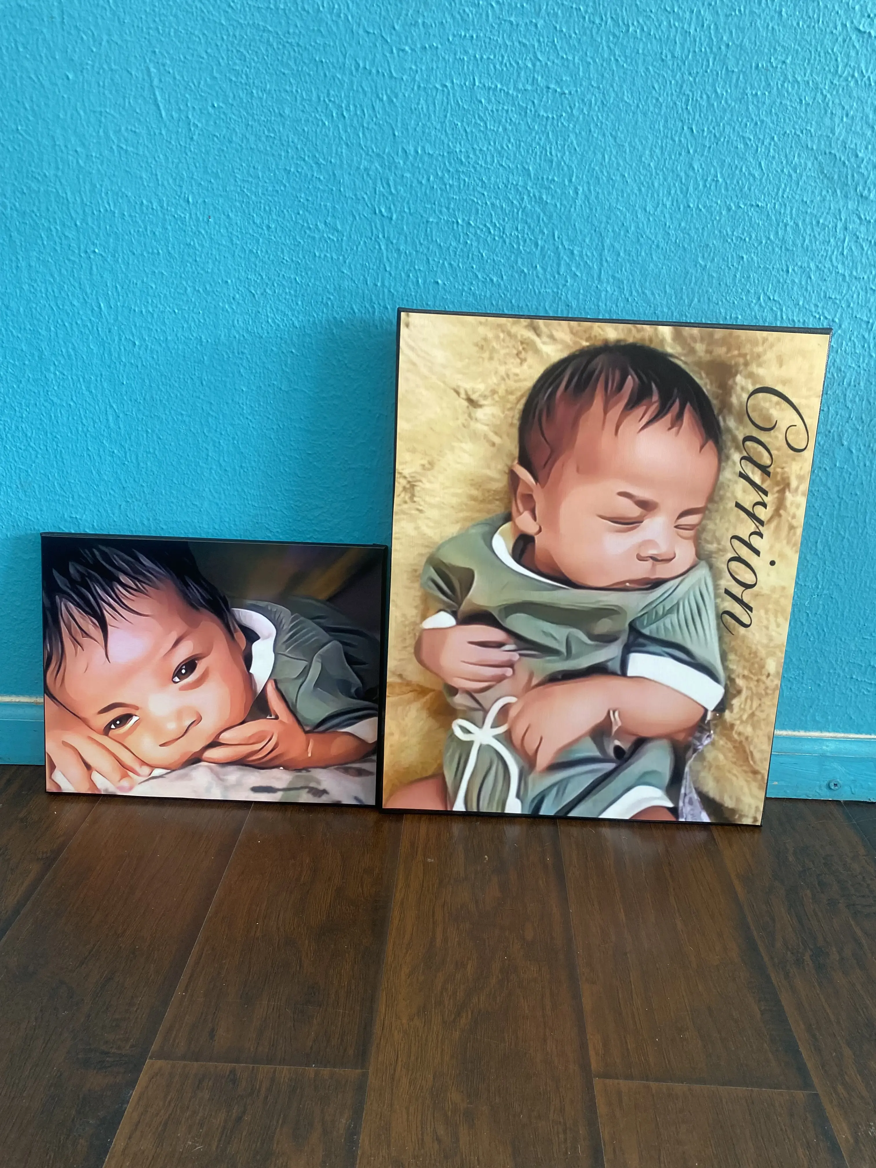 Custom Photo Canvas Wall Art, Personalized Home Decor Poster Print for Living Room Bedroom