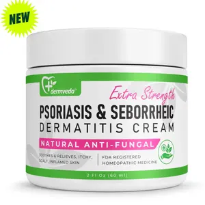 dermveda Psoriasis & Seborrheic Dermatitis Cream - Itchy Skin & Scalp Treatment