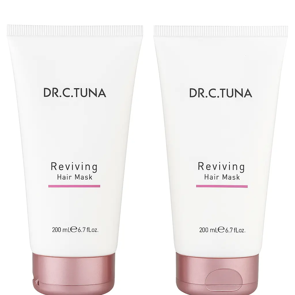 DR.C.TUNA Reviving Hair Mask Set Of 2 - 200 mL Each for Deep Conditioning and Hair Repair