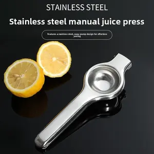 Heavy-Duty Stainless Steel Lemon Squeezer, Handheld Food-Grade Metal Citrus Juicer, Ergonomic Handle, High Juice Yield, Rust-Resistant Manual Fruit Press, Easy to Clean & Dishwasher Safe Kitchen Gadget, Viral Kitchen Hack, TikTok Made Me Buy It