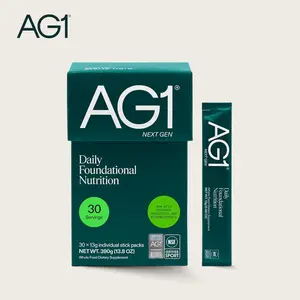 AG1 Next Gen, Greens Powder Supplement, Probiotic, Gluten Free, Vegan, Keto | 75 Vitamins | Improve Gut Health | (Athletic Greens) Travel Packs 30ct