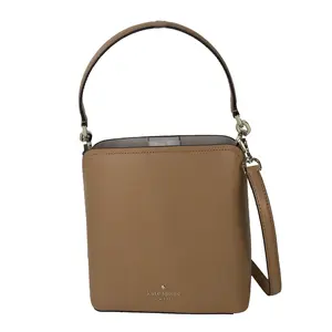 Kate Spade Darcy Refined Grain Leather Small Bucket Bag Crossbody (Classic Saddle)