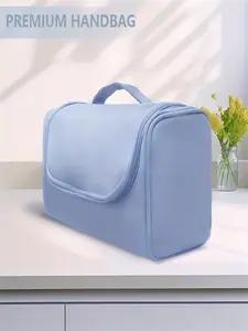 Portable Hair Dryer Storage Bag for Lufkin & Dyson, Multi-Layer Separated Design, Casual All-Season Cosmetic Bag, PU Material