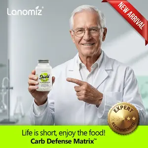 Lanomiz Shield Advanced Carb & Sugar Blocker | Reduces Carb Absorption | Manages Post-Meal Glucose Spikes