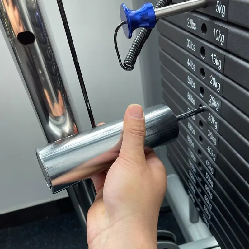 Gym Stacked Weight Pin  Machine Weight Plate Extender (Length 80mm/3.15inch Diameter 10mm/0.39inch)