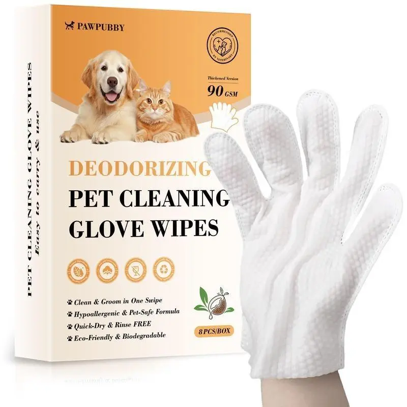 Hypoallergenic Deodorizing Pet Bath Wipes Grooming Products Cleaning