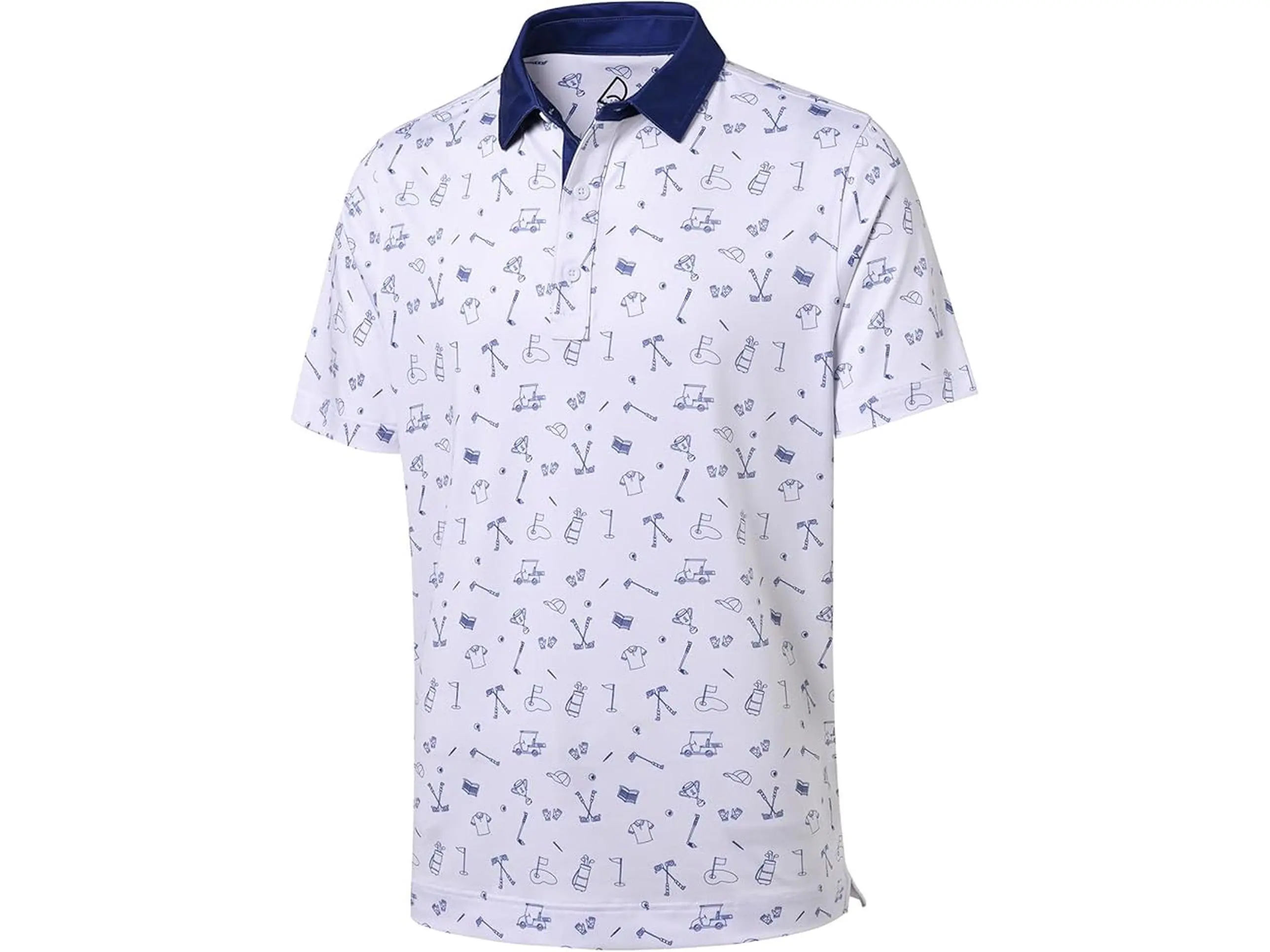 Men's Golf Polo Shirt Dry Fit Moisture Wicking Performance Short Sleeve
