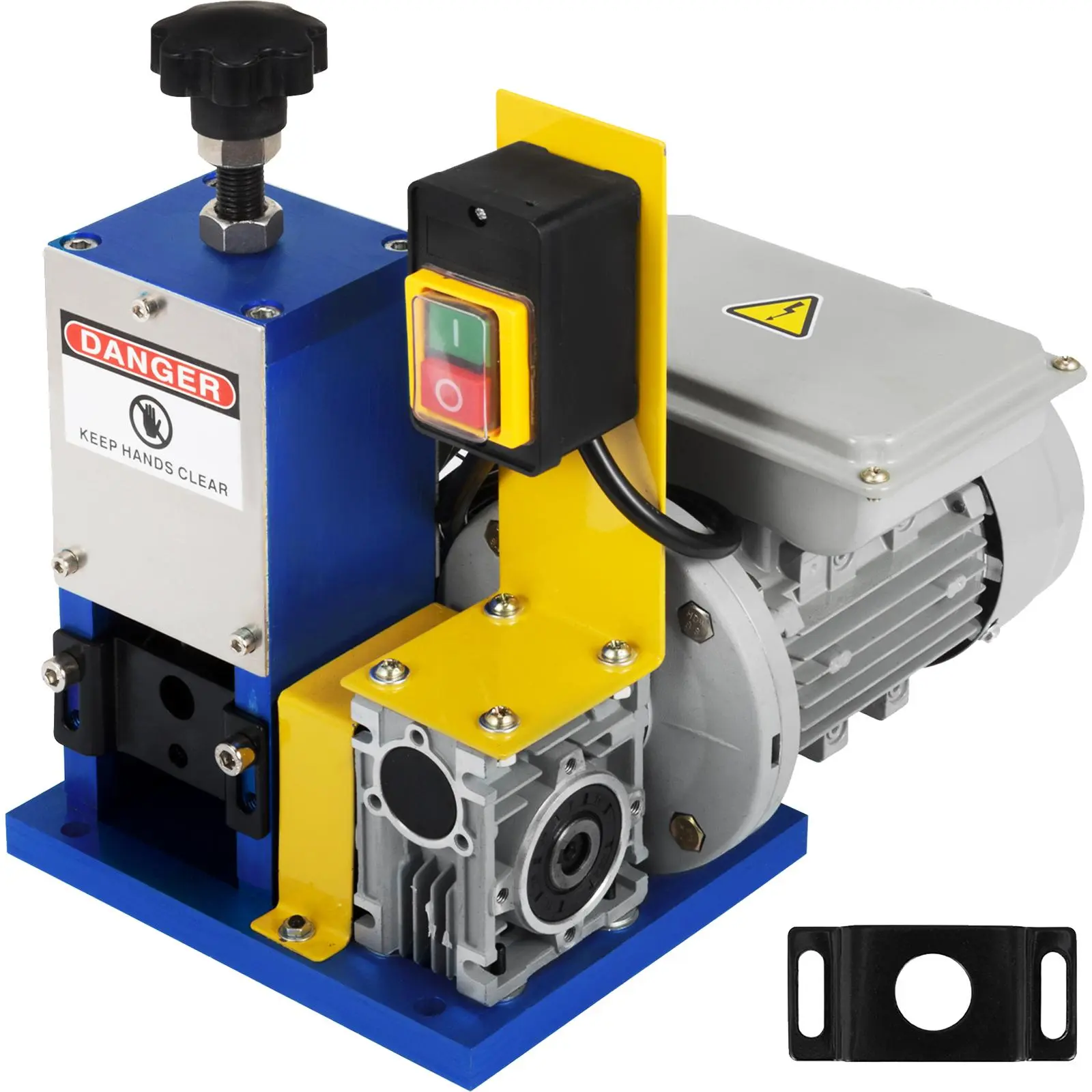 VEVOR Automatic Electric Wire Stripping Machine, 0.05"-0.98" Range, Portable Dark Blue Automatic Type Tool for Scrap Copper Recycling