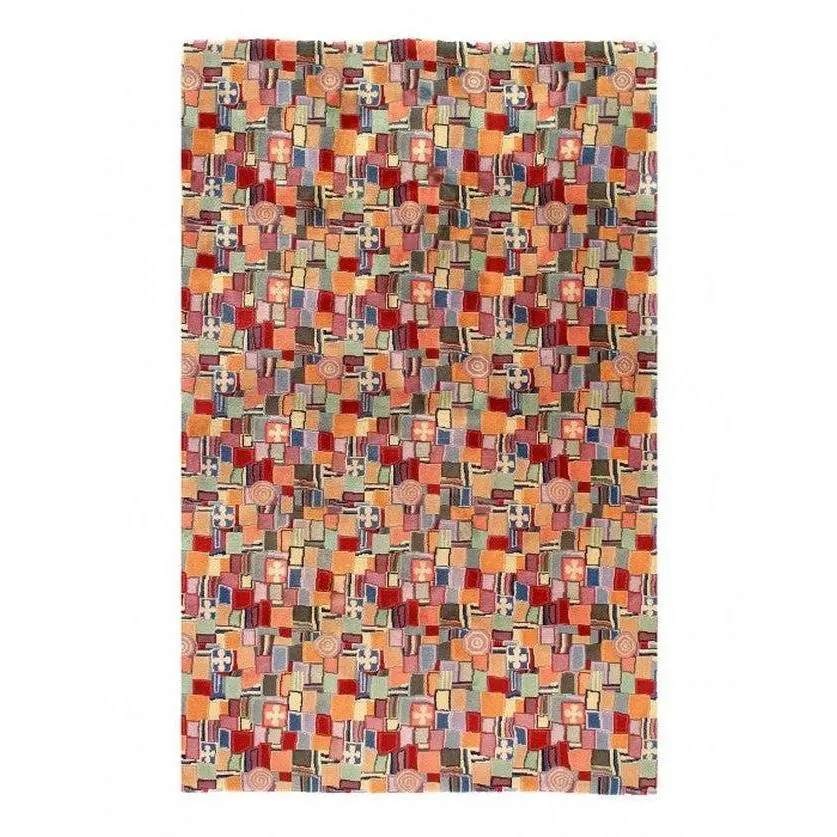Canvello Red Fine Hand Knotted Vintage Bokhara Rug 3'8'' X 5'