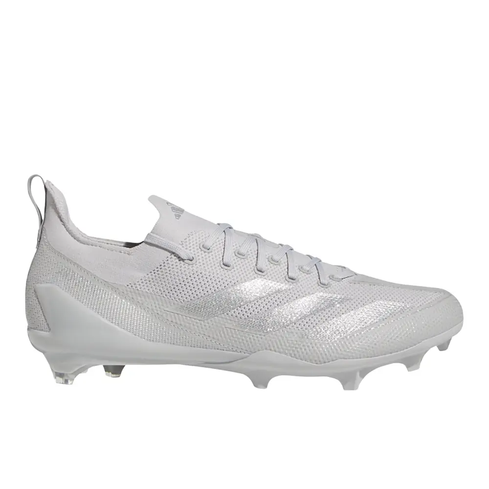 adidas Mens Adizero Electric+ American Football Sneakers Shoes - Silver