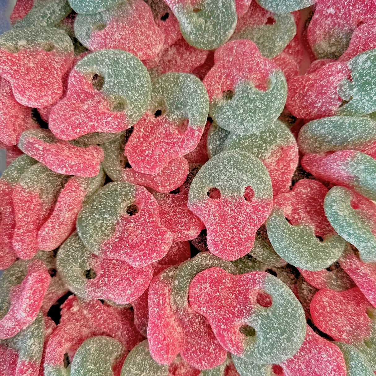 Sour Watermelon Skulls Swedish Candy Bag