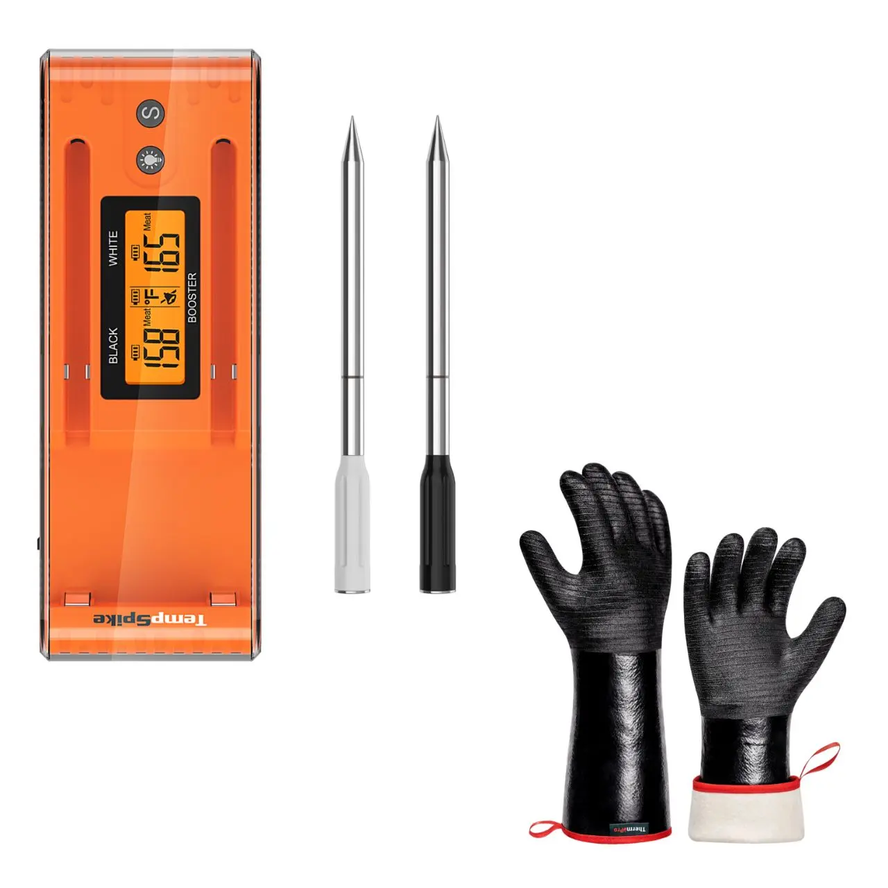 Bluetooth Meat Thermometer + Heat Resistant Gloves