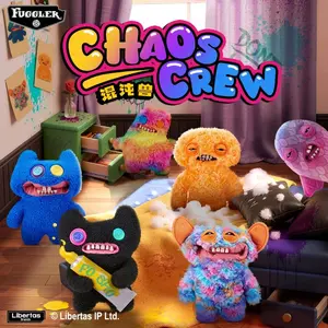 Fuggler Chaos Crew Plush Toy (9"Inch) - Funny Ugly-Cute Monster Stuffed Animal, Quirky Mischievous Creature Room Decor, Gag Gift for Teens, Kids & Toy Collectors