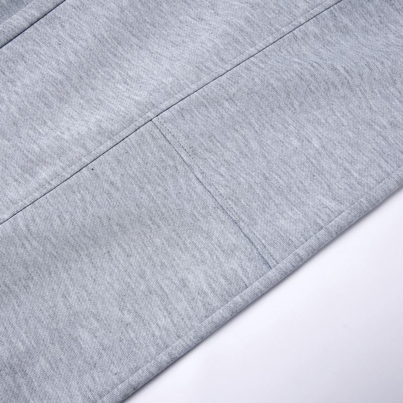 Paneled Joggers Men's Black and Grey Wide Leg Sweatpants with Drawstring Waist Casual Comfort Trousers