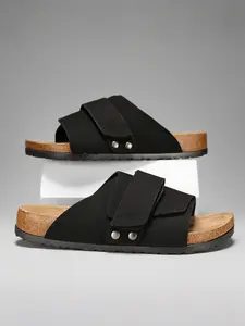 Unisex Kyoto Leather Slippers, Fashionable Comfort for Home and Outdoor Use, Stylish Casual Shoes for Men and Women