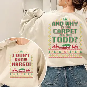 Funny Christmas Vacation Clark Griswold Shirt, Why Is The Carpet All Wet Todd Shirt, Matching Husband Wife Christmas Party Shirt