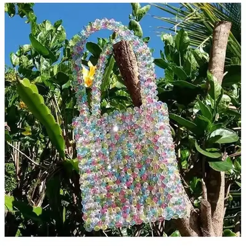 Island Gal Beaded Bucket Bag