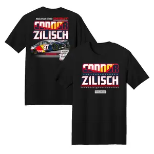 Connor Zilisch Debut Racing T-Shirt, Celebrate Nascar Spirit with Red Bull Car Graphics, Trackhouse Team Fans Apparel for Men, Bold Motorsport Style Casual Wear
