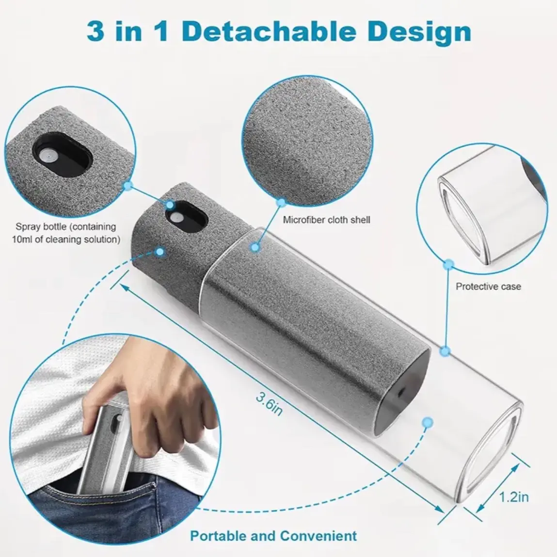 Phone Cleaner with 3 in 1 Charger for Smartphones and Cellphones