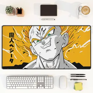 [Sale Up To 50%] Yellow Majin Vegeta Desk Mat Gaming Mouse Pad