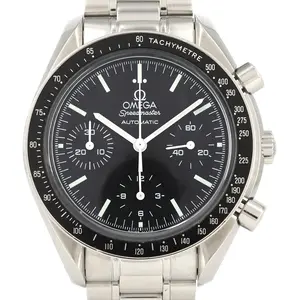 Pre-owned Omega Stainless Small Leather Goods Speedmaster Steel Automatic