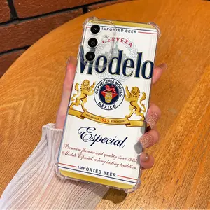 Modelo Pattern Vintage Style Design Aesthetic TPU Casing For SAMSUNG GALAXY A14A15A16A25A26A34A35A36A53A54A55A56 4G5G 30XL1648 Four Corners Transparent Soft Silicone TPU Gift Shockproof Full Protection Anti-Drop Phone Cases Shell Cover