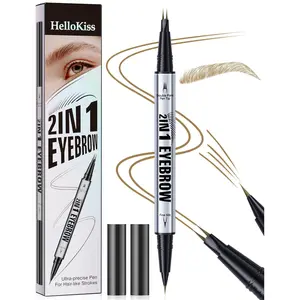 2 in 1 Eyebrow Pencil, 1 Count Long Lasting Eyebrow Pen, Brow Styling Brush, Eye Brow Makeup Tool, Makeup Accessories, Cosmetic