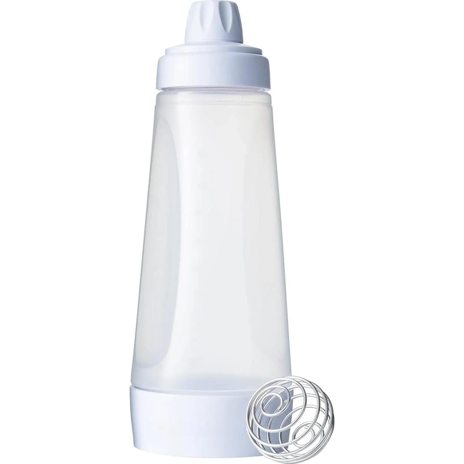 Handheld Batter Dispenser, Batter Mixing Bottle with Scale, Pancake Batter Dispenser, Kitchen Gadgets for Home Use, Utensils,Pancake Batter Dispenser with Blender Balls, Kitchen Batter Squeezer Bottle Suitable for Cupcakes, Pancakes, Muffins Smooth