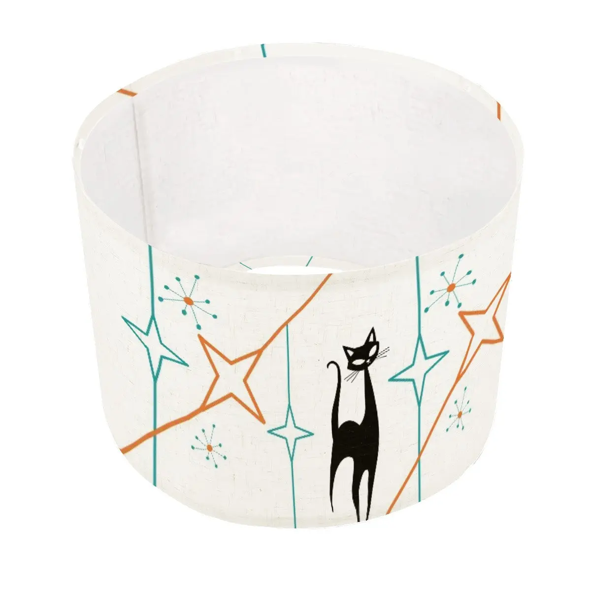 Mid Modernist Atomic Cat Lampshade ONLY With Ring (Made in USA) - For Arc Floor Lamps Only