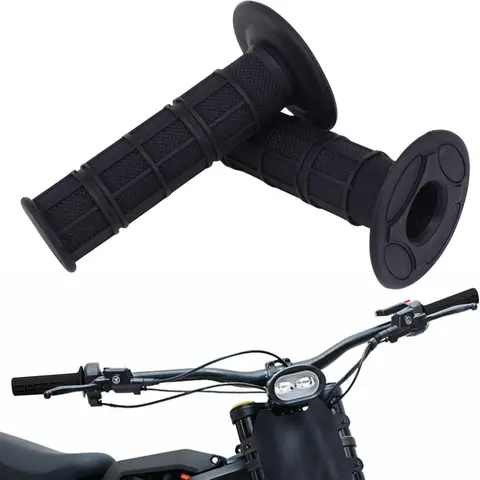 Motorcycle Handlebar Grips, Rubber Handle Grip Universal Replacement Handlebar Grips for Sur Ron Surron LBX Talaria Sting R MX3 R MX4 MX5 Talaria X3 XXX E-Ride Pro SR S SS Motor Parts Accessories