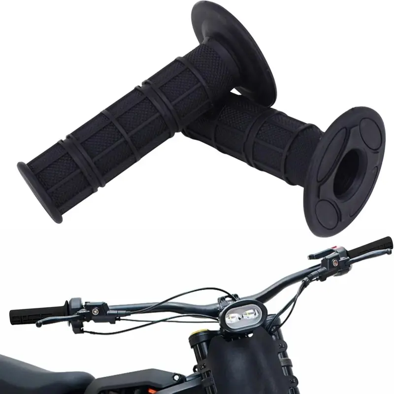 Motorcycle Handlebar Grips, Rubber Handle Grip Universal Replacement Handlebar Grips for Sur Ron Surron LBX Talaria Sting R MX3 R MX4 MX5 Talaria X3 XXX E-Ride Pro SR S SS Motor Parts Accessories