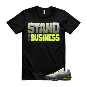 Air Max 95 Big Bubble Neon Yellow Black Cool Grey 2026 OG T Shirt Match SOB