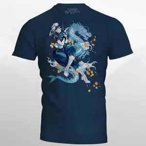 Street Fighter Chun Li T-Shirt - Officially Licensed Dragon Flower